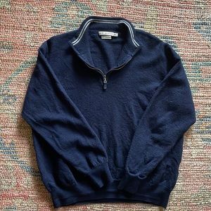 Peter Millar Quarter Zip in Navy